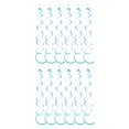 thumbnail image 3 of mmirethe 6pack/lot Swirl Pendant For Graduation Celebration Exquisite Craft Wide Application Birthday Star Spiral Pendant PVC Light Blue 2Set, 3 of 5