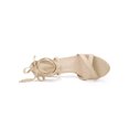 thumbnail image 4 of BLISSFUL STEP Women's Solid Color Lace up High Block Heeled Sandals, 4 of 7