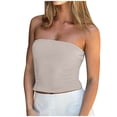 thumbnail image 1 of Timegard Tube Tops for Women Ribbed Strapless Skinny Comfy Solid Color Going out Top Summer Casual, 1 of 8