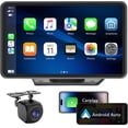 thumbnail image 1 of Carplay Wireless Portable Touchscreen Car Stereo Bluetooth Voice Control 7" for Apple Car Play & Android Auto Car Audio HD Screen with 1080p Backup C, 1 of 8