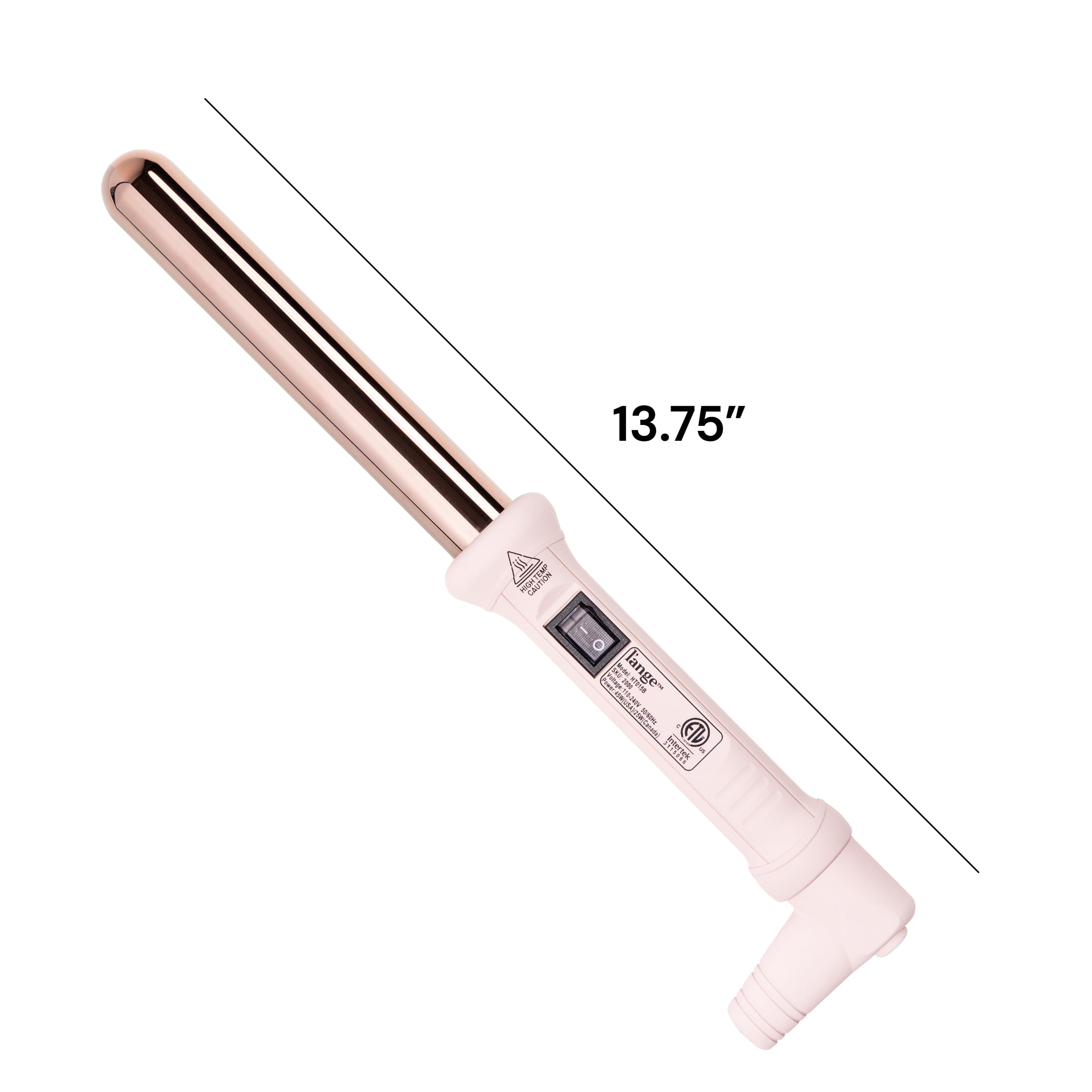 L'ange Hair Ondulé Titanium 1-Inch Curling Wand | Salon Hair Styling Wand for Beach Waves