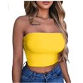 thumbnail image 3 of Haut Court Bustier Tube à Rayures Aguichant pour Femmes, Débardeur, Camisole, Blouse, 3 of 5