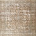 thumbnail image 1 of Ahgly Company Indoor Square Traditional Dark Almond Brown Persian Area Rugs, 6' Square, 1 of 6