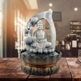 thumbnail image 4 of Indoor Buddha Fountain - Tabletop Water Fountain Table Waterfall Fountain, 4 of 7