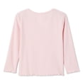 thumbnail image 2 of George Toddler Girls' Long-Sleeve Rib T-Shirt, 2 of 2