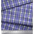 thumbnail image 2 of Soimoi Satin Silk Fabric Geometric Check Print Fabric by The Yard 42 Inch Wide, 2 of 3