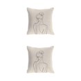 thumbnail image 1 of kurtrusly Easy-to-Clean Throw Pillows Cover Fit For Any Room Various Colors Polyester Cushion Cover Pillow Cover Soft Durable W0134-1 2Set, 1 of 6