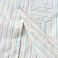 thumbnail image 4 of RXIRUCGD Ensemble Mode pour Enfants Chemise à Rayures Pantalon Ensemble 2 Pcs Manches Longues Col Rond Haut/chemise (Bleu Clair, Taille: 100), 4 of 8