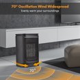 thumbnail image 4 of Space Heater Electric Fan Heater with Thermostat Time Temperature Preset, 4 of 8