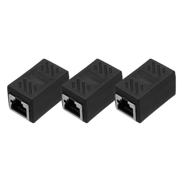 Uxcell 3 Pack RJ45 Ethernet Coupler, Female to Female Cat6 Coupler Extension Adapter