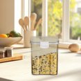 thumbnail image 2 of yulier Large Airtight Food Storage Containers with Lids, 950ML Clear Kitchen and Pantry Organization, Plastic Leak-proof Stackable Canisters for Cereal, Flour, Sugar, Cookies, Baking Supply, 2 of 6