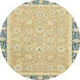 thumbnail image 1 of Ahgly Company Tapis d'Intérieur Ronds Abstraits Orientaux Cuivre Vert, 8 Pieds Rond, 1 of 6
