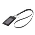 thumbnail image 2 of Badge Holder, Real Leather ID Badge Card Holder with Window - Quick Rlease Detachable Neck Lanyard Strap with Key - 11color (Vertical), 2 of 8