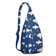 thumbnail image 1 of Cute Underwater Shark Sling - Smiling Cartoon Shark with Tropical Fish Design (Beach Vacation Must-Have), 1 of 4