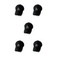 thumbnail image 2 of Transemion Classic Baseball Cap With Ring Decoration For Elegant Touch Ring Baseball Cotton Hat Match Style Quick-drying Beach Semi-ring Black 5Set, 2 of 6