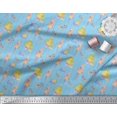 thumbnail image 3 of Soimoi Blue polyester Crepe Fabric Women,Gift Box & Tree Christmas Printed Fabric 1 Yard 42 Inch Wide, 3 of 3