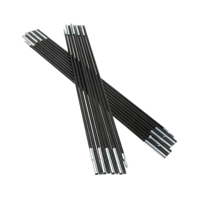 Mât de Tente Extérieur Mât de Bâche de Tente en Fibre de Verre Tente de Camping en Fibre de Verre Ensemble de Mât de Tente en Fibre de Verre pour la Randonnée et le Camping 2 Mâtx 9 Sections Chacun