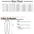 thumbnail image 3 of LSLJS Women Casual Solid Color Pockets Elastic Waist Comfortable Straight Calf-Length Pants, 3 of 7