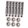 thumbnail image 4 of Wweixi 6 Pcs Pinces de Guitare Style Machine2 Têtes Épingles et Pièces Style 8, 4 of 6