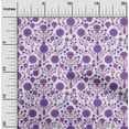 thumbnail image 2 of oneOone Georgette Viscose Purple Fabric Florals Craft Projects Decor Fabric Printed By The Yard 42 Inch Wide, 2 of 4