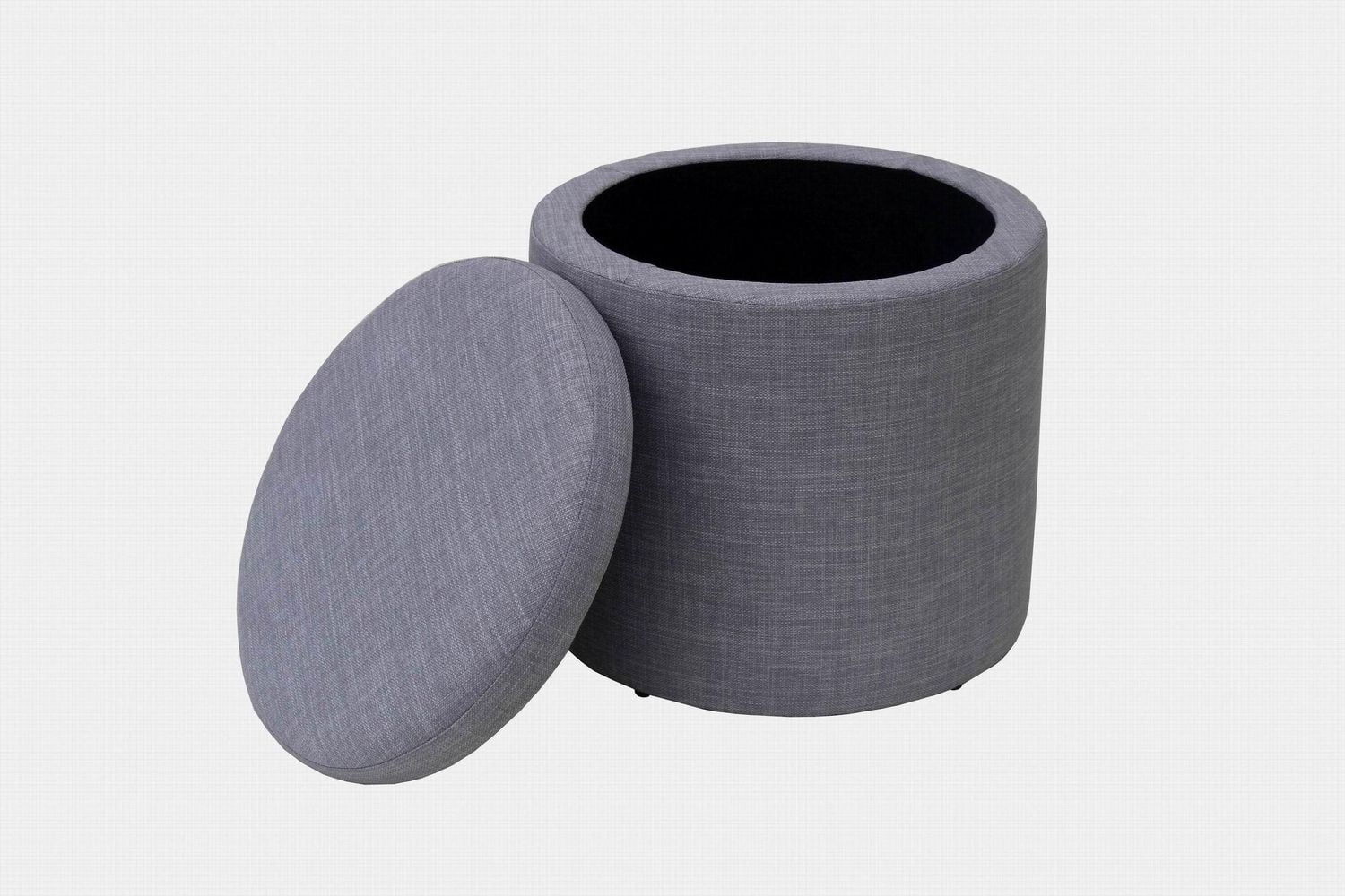 Ottomane de rangement rond hometrends