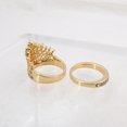 thumbnail image 4 of EGNMCR Bagues Mode Dames Tempérament Couronne en Strass Bijou Bague, 4 of 8