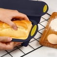 thumbnail image 4 of Rvkxad Non-Stick Silicone Loaf Pan, 11.4x5.3 Inch Bread Pan for Baking Quiche Meatloaf, Bakeware, Kitchen Pan, 4 of 6