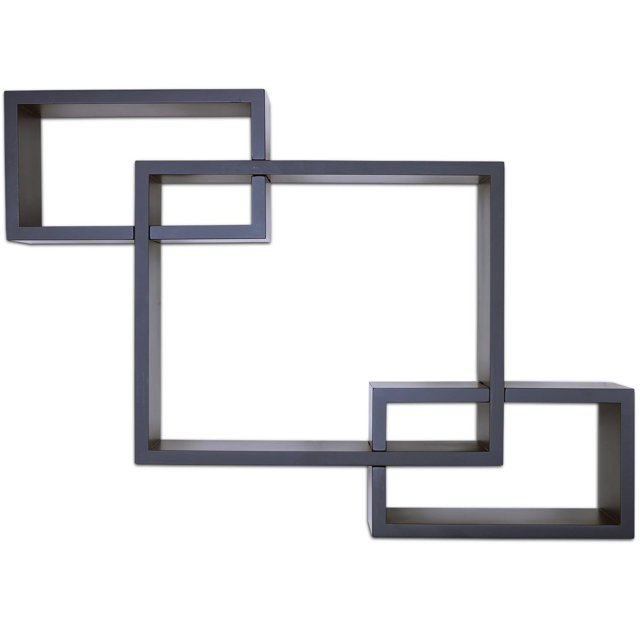 GoDecor Étagère Flottante Noire 3 Inct Murale Décoration Maison