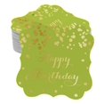 thumbnail image 1 of Inkdotpot Pack Of 100 Real Gold Foil Bracket Shape Paper Tags Happy Birthday Favor Hang Tags, 1 of 6