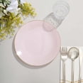 thumbnail image 2 of CUITING 10 Pack Glitter Gold Clear Hammered Plastic Charger Plates  Round Disposable Serving Plates With Gold Rim - 13”, 2 of 11