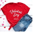 thumbnail image 2 of Penkiiy T-Shirts de la Saint-Valentin pour Femmes, T-Shirts Graphiques Imprimés, Mignons T-Shirts avec Cœur d'Amour, Manches Courtes Décontractées, Rouge, 2 of 7