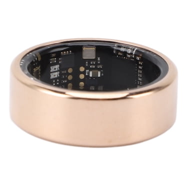 Smart Ring, Smart Ring Health Tracker BT5.1 IP68 Water Resistant Wearable Sleep Monitoring Health Ring Stainless Steel Size 8 for Men Women