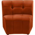 thumbnail image 1 of Meridian Furniture Limitless Fauteuil Modulaire Rembourré en Velours Cognac, 1 of 7