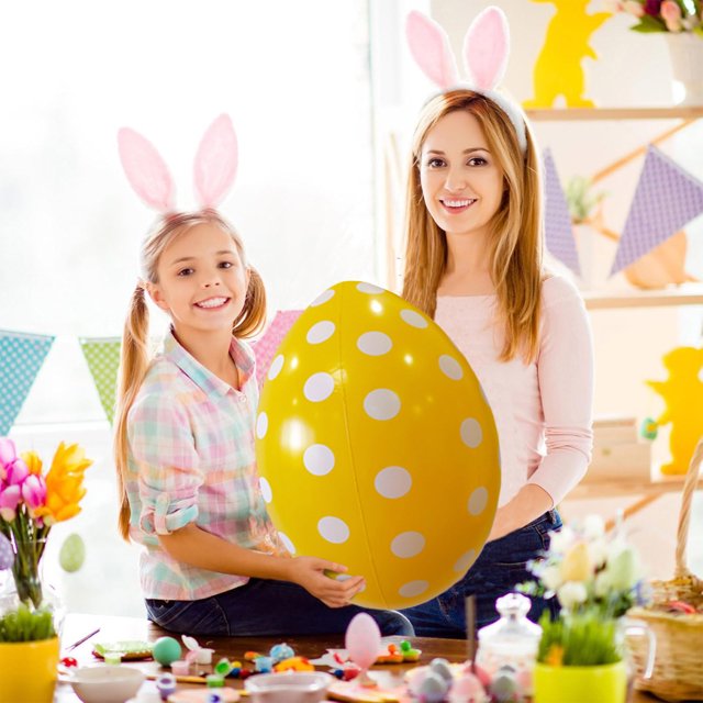 Inflatable Easter Eggs Easter Inflatables Outdoor Decorations Easter Decorations Outdoor Easter Eggs Decorations Outdoor Decoration Toys Colorful Inflatable Easter Eggs for Yard Garden Party