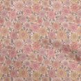 thumbnail image 1 of oneOone Cotton Poplin Dusty Pink Fabric Floral Retro Craft Projects Decor Fabric Printed By The Yard 42 Inch Wide, 1 of 5