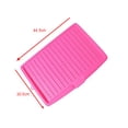 thumbnail image 2 of Fridja Dish Drain Board Large Plastic Drain Boards 17.6x12.2'' Dish Drainer Tray Dish Drainer Mat with Side Drop Slope Diversion Drainboard for Dish Rack Kitchen Counter, Dish Drainer Tray, Red, 2 of 3