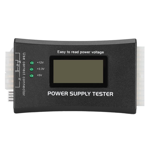 AMONIDA Testeur d'Alimentation avec Écran d'Affichage de la Tension LCD