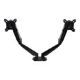 thumbnail image 1 of StarTech.com Desk Mount Dual Monitor Arm - One-Touch Height Adjustment (ARMSLIMDUO) - Mounting kit - adjustable arm - for LCD display - aluminum - black - screen size: 12"-32" - desk-mountable - for P/N: ACCSMNT, DK30A2DH, DK30C2DAGPD, DK30C2HAGPD, PXT101YUK, TB3DK2DPM2, TB3DK2DPPD, 1 of 10