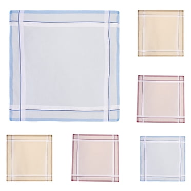 Men Fashion Casual Print 40*40 Cotton 6 Piece Set Handkerchief