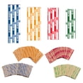 thumbnail image 1 of Musbetu 100Pcs Coin Wrapper Assorted Flat Coin Rolls Wrappers Kraft Paper 4 Colors Penny Nickel Dime Quarter Coin Rolls, 1 of 7