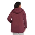 thumbnail image 3 of George Women's Plus Faux Shearling Zip Up Jacket, 3 of 6
