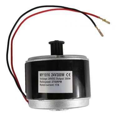 Filfeel Electric Scooter Motor, 24V 300W Aluminum Small Portable Brush Motor For Electric Scooter Vehicle