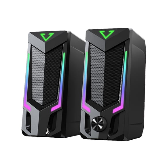 Lumières Colorées RVB avec Connexion Filaire Sans Délai Branchez et Utilisez Son Ambiophonique Qualité Sonore Claire Haut-Parleur Filaire