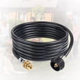 thumbnail image 1 of Propane Connector 4Ft Lpg Hose Propane Adapter 1 Lb To 25 Lb Hose Assembly Propane Tank Converter Replacement For Camping Stove Portable Grill Heater Type 1 Connection Propane Hose Clearance, 1 of 6