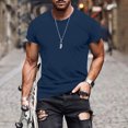 thumbnail image 2 of Vente de Chemises pour Hommes en Liquidation! T-Shirt pour Homme à Manches Courtes, Col Rond, T-Shirt Décontracté d'Été Classique Basique, Tee-Shirts, 2 of 6