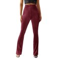thumbnail image 4 of Wangsaura Women's Bootcut Yoga Pants Tummy Control Bootleg Velvet Sweatpants, 4 of 7