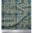 thumbnail image 1 of Soimoi Velvet Fabric Dot & Artistic Butterfly Print Fabric by Yard 58 Inch Wide, 1 of 3