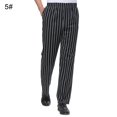 thumbnail image 1 of EIMELI Men Stripe Plaid Chili Printed Hotel Restaurant Kitchen Chef Work Long Pants(Type 4# L), 1 of 10