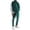 Green, variant on Pitauce Mens Velour Tracksuit Set Color Block 2 Piece Full Zip Jacket & Pants Activewear Casual Sweat Suit