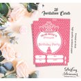 thumbnail image 5 of Darling Souvenir Pink Birthday Invitation Card Printable Fill or Write In Blank Invites Party Supplies Pack Of 28 5 x 7 Inches, 5 of 5